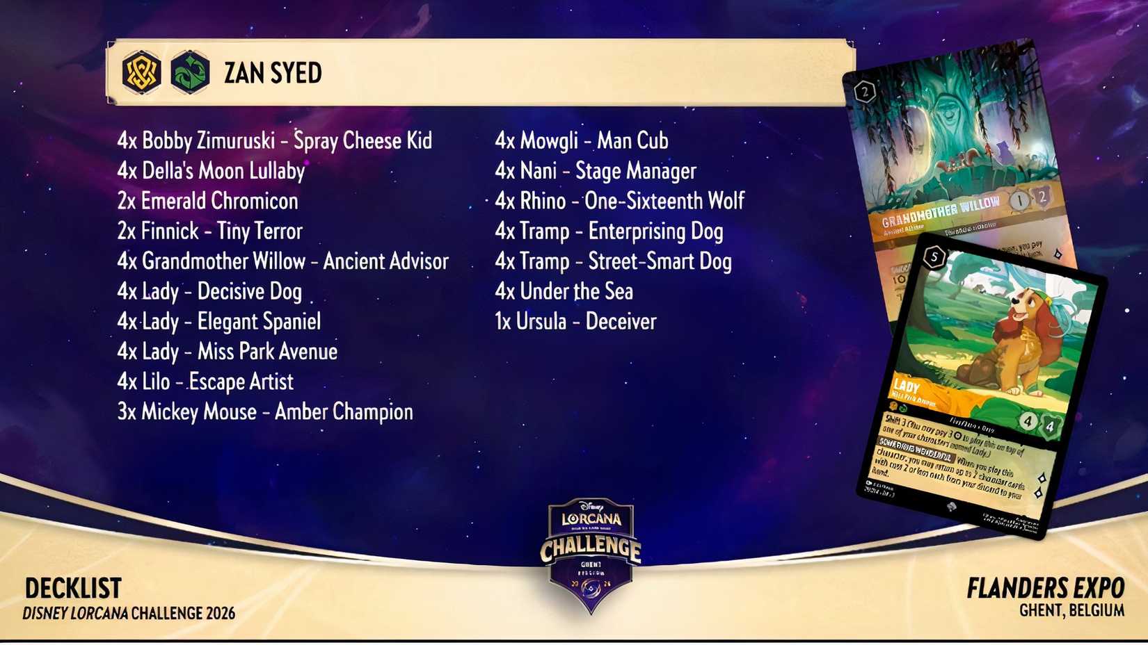 DLC Ghent Winning Emerald Amber Dog Deck.