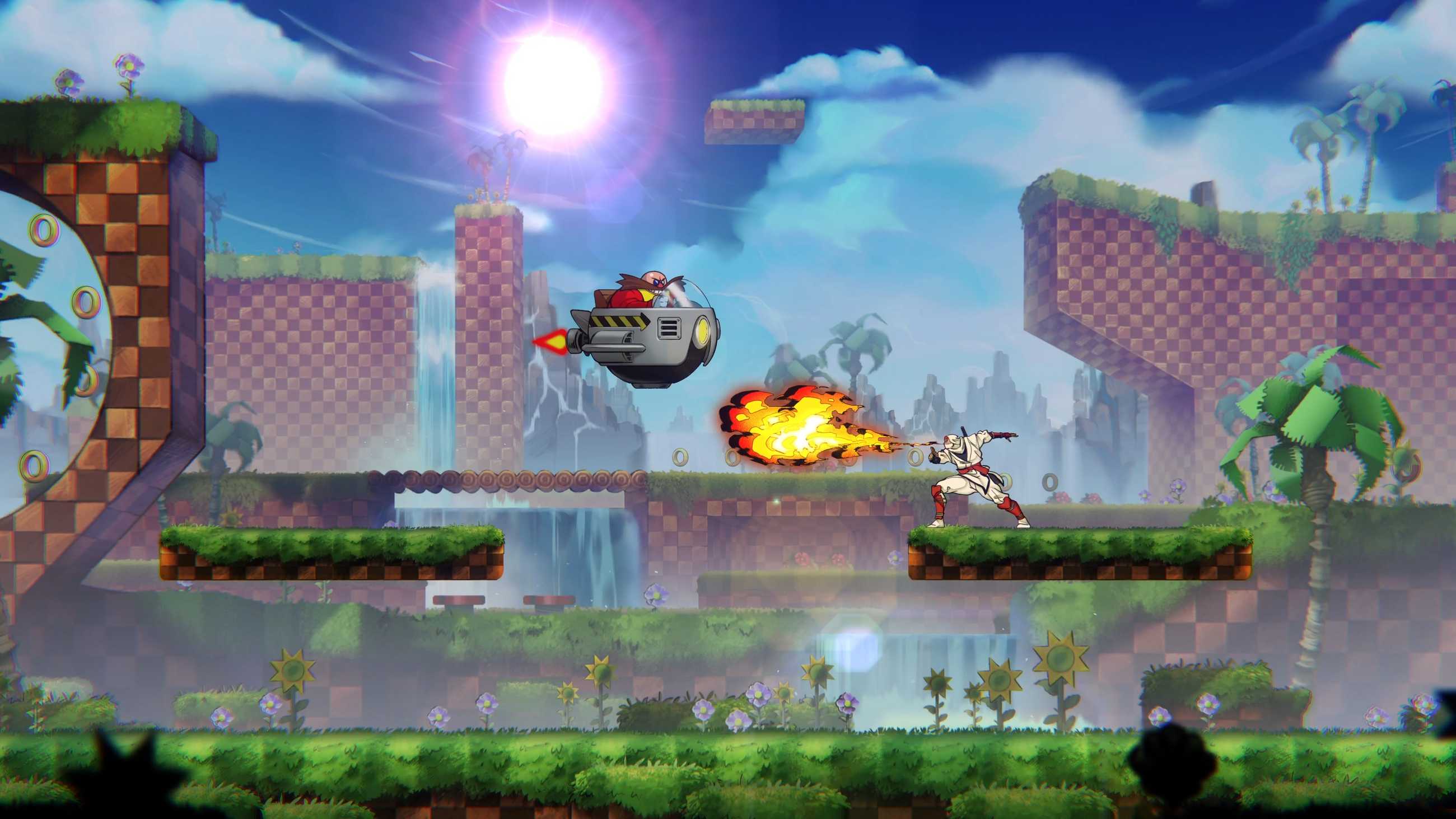 Joe battles Dr. Eggman in Shinobi: Art of Vengeance's Sega Villains DLC.