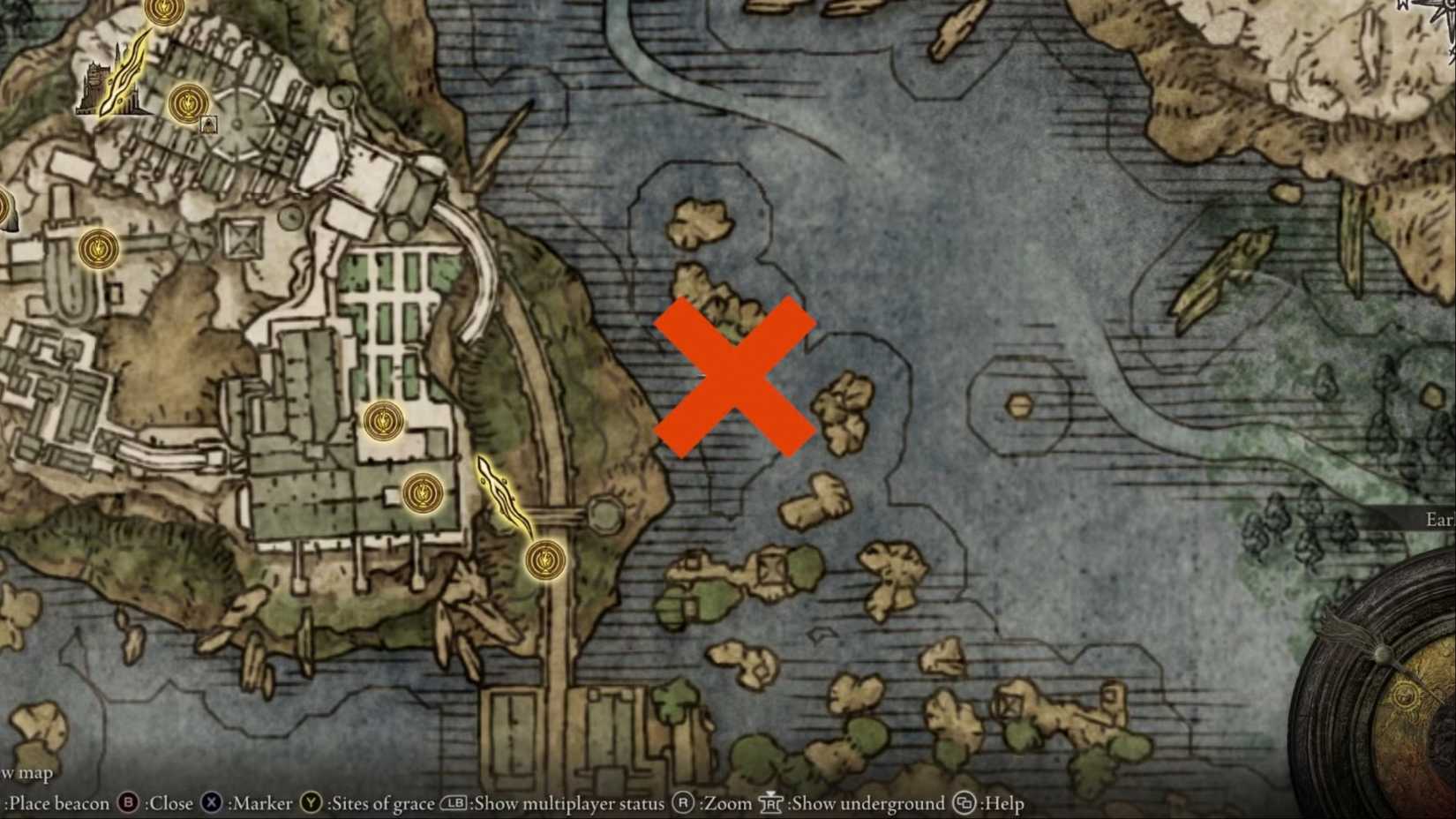 A look at where you can find a Death Rite Bird in the Liurnia of the Lakes region in Elden Ring.