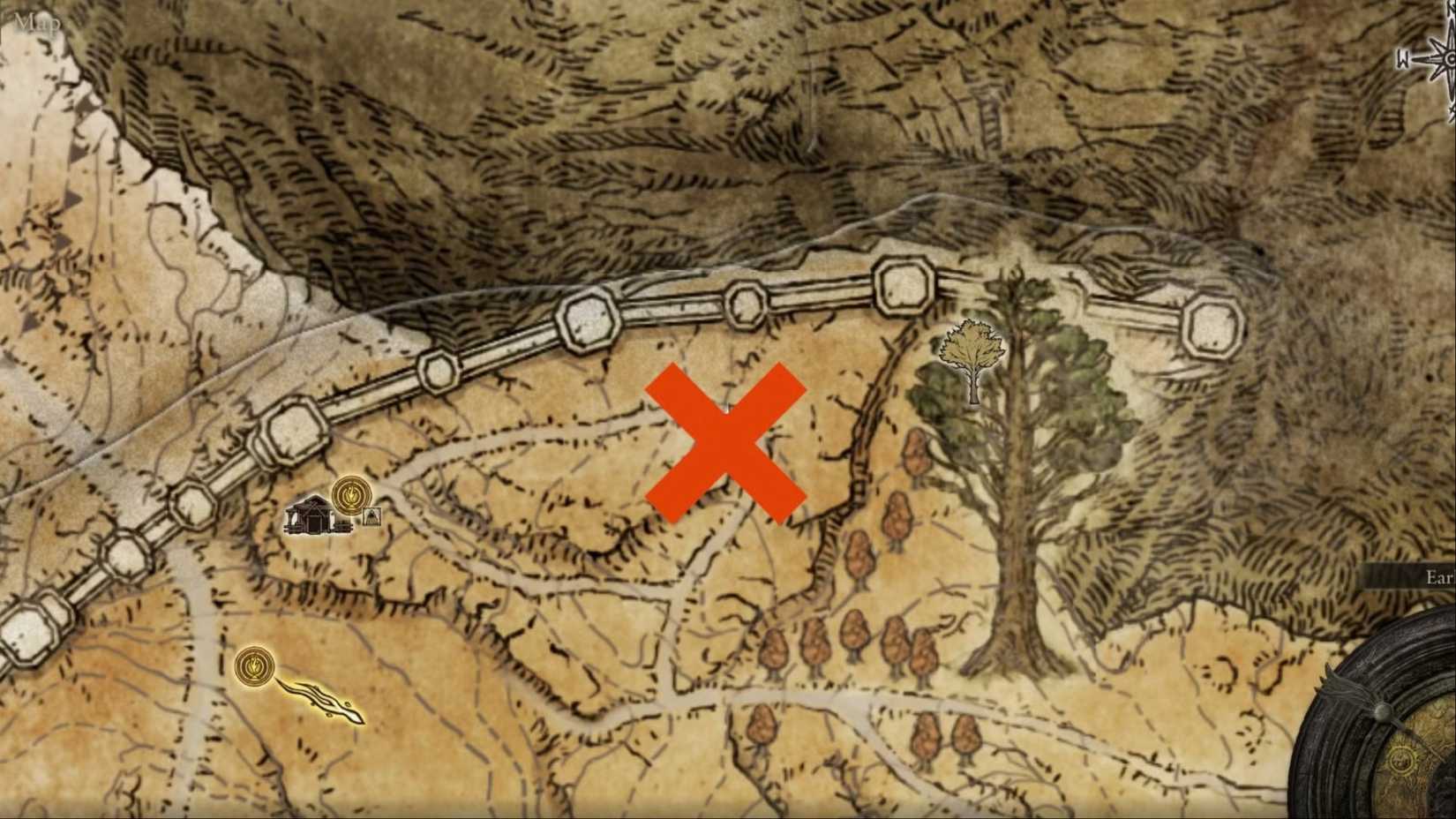 A look at where you can find a Deathbird in the Capital Outskirts region in Elden Ring.