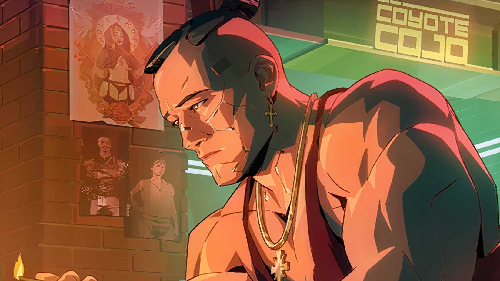 Jackie Welles, Pour One Out For Me cyberpunk TCG card artwork.