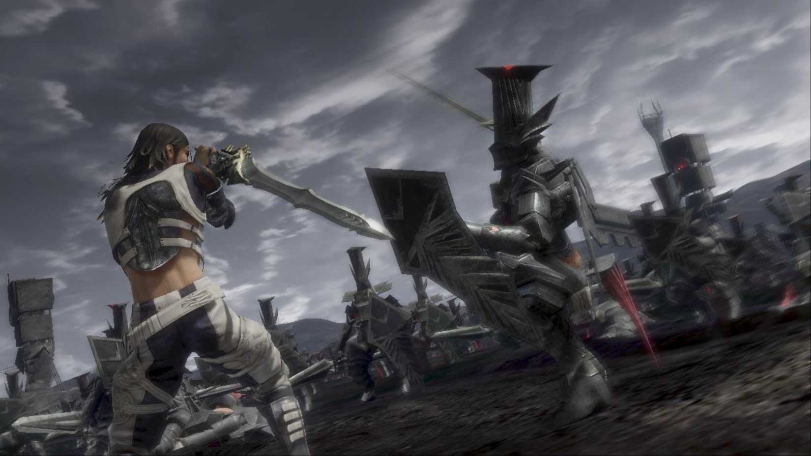 Protecting Kaim against attacks from encroaching enemy forces in the lost odyssey.