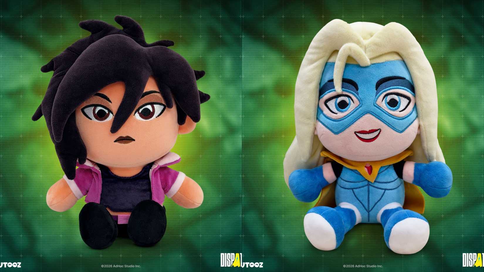 invisigal and blonde blazer youtooz plush.