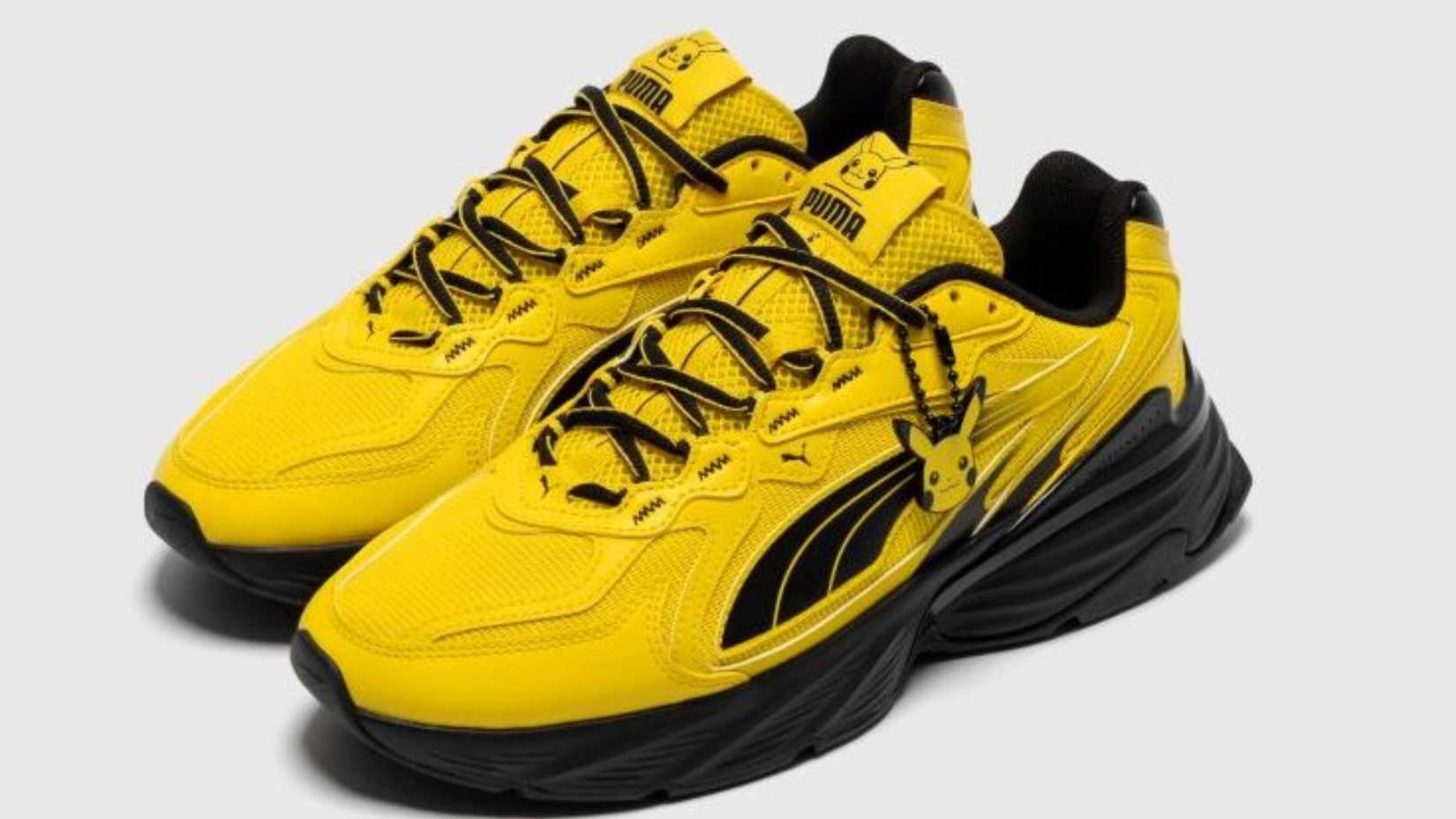 puma x pokemon pikachu sneakers.