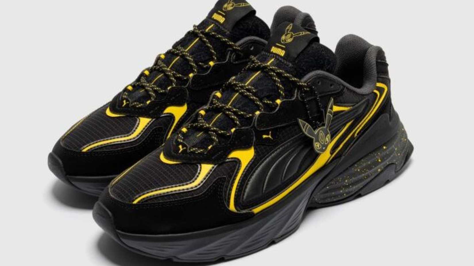 puma x pokemon umbreon sneakers.
