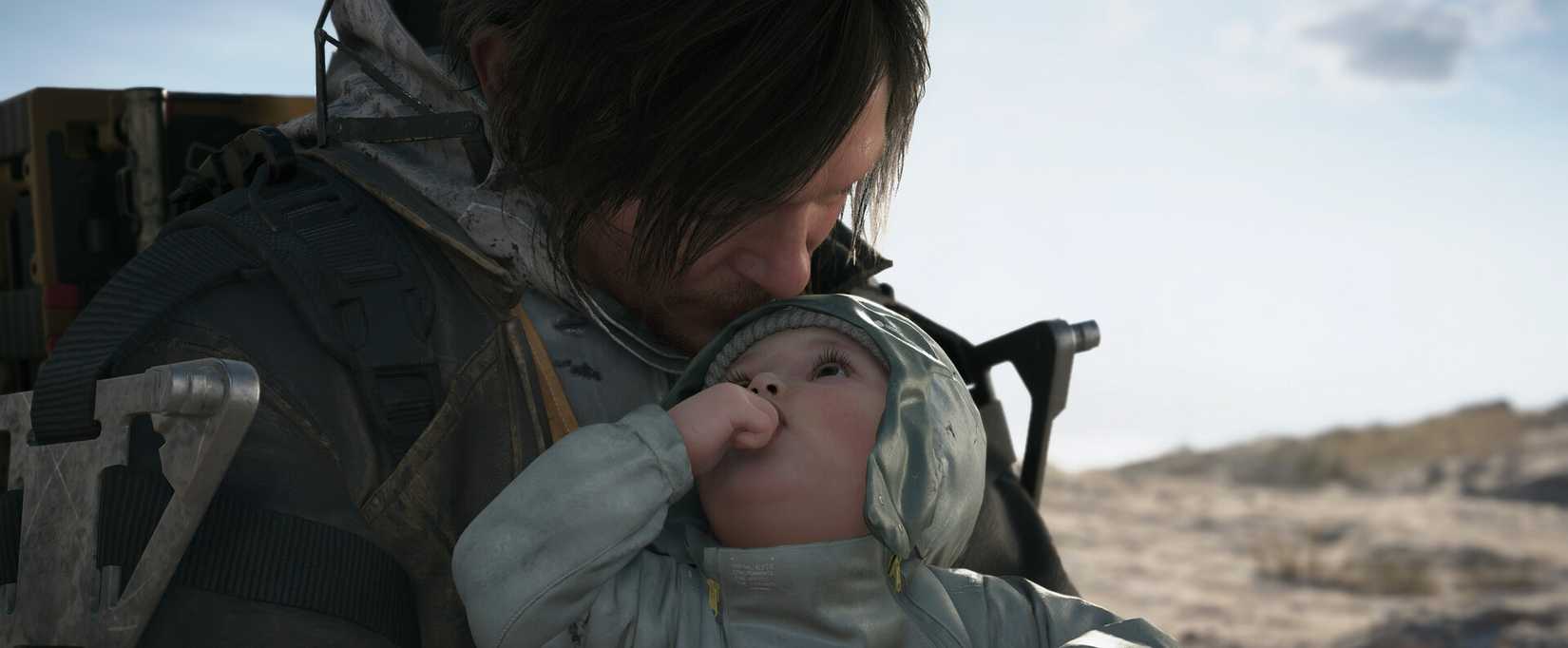 Sam and Lou in Death Stranding 2: On the Beach. 