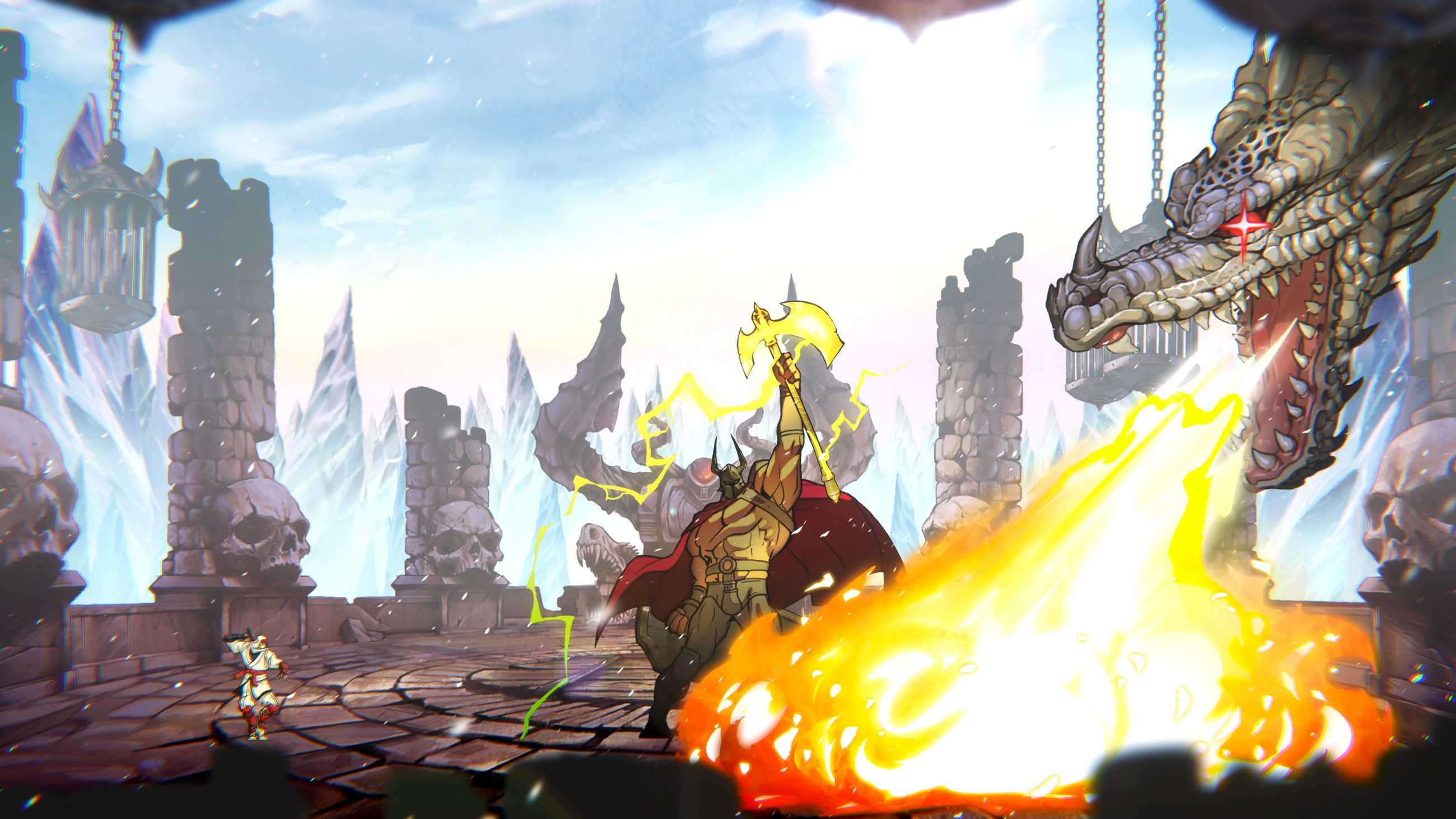 Joe Mushashi vs. Death Adder in Shinobi: Art of Vengeance's Sega Villains DLC.