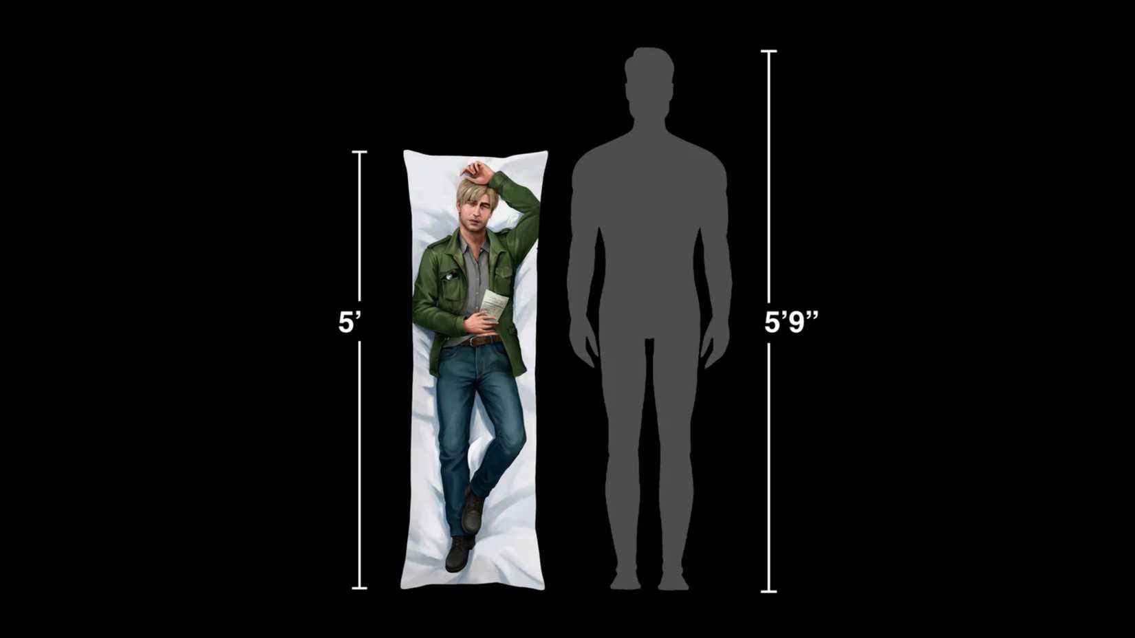 james sunderland silent hill 2 body pillow.