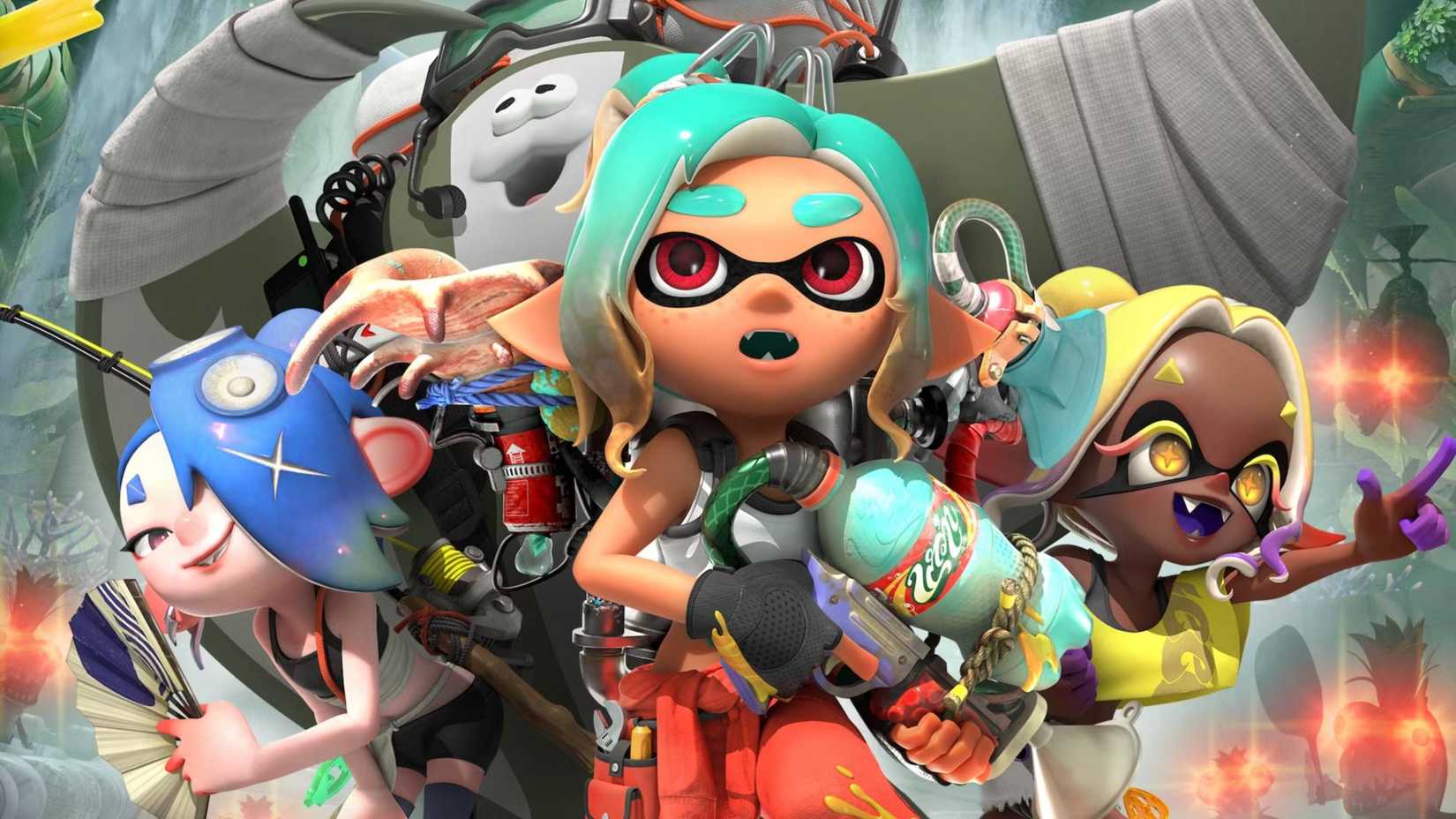 lead character in splatoon raiders with shiver frye and big man.