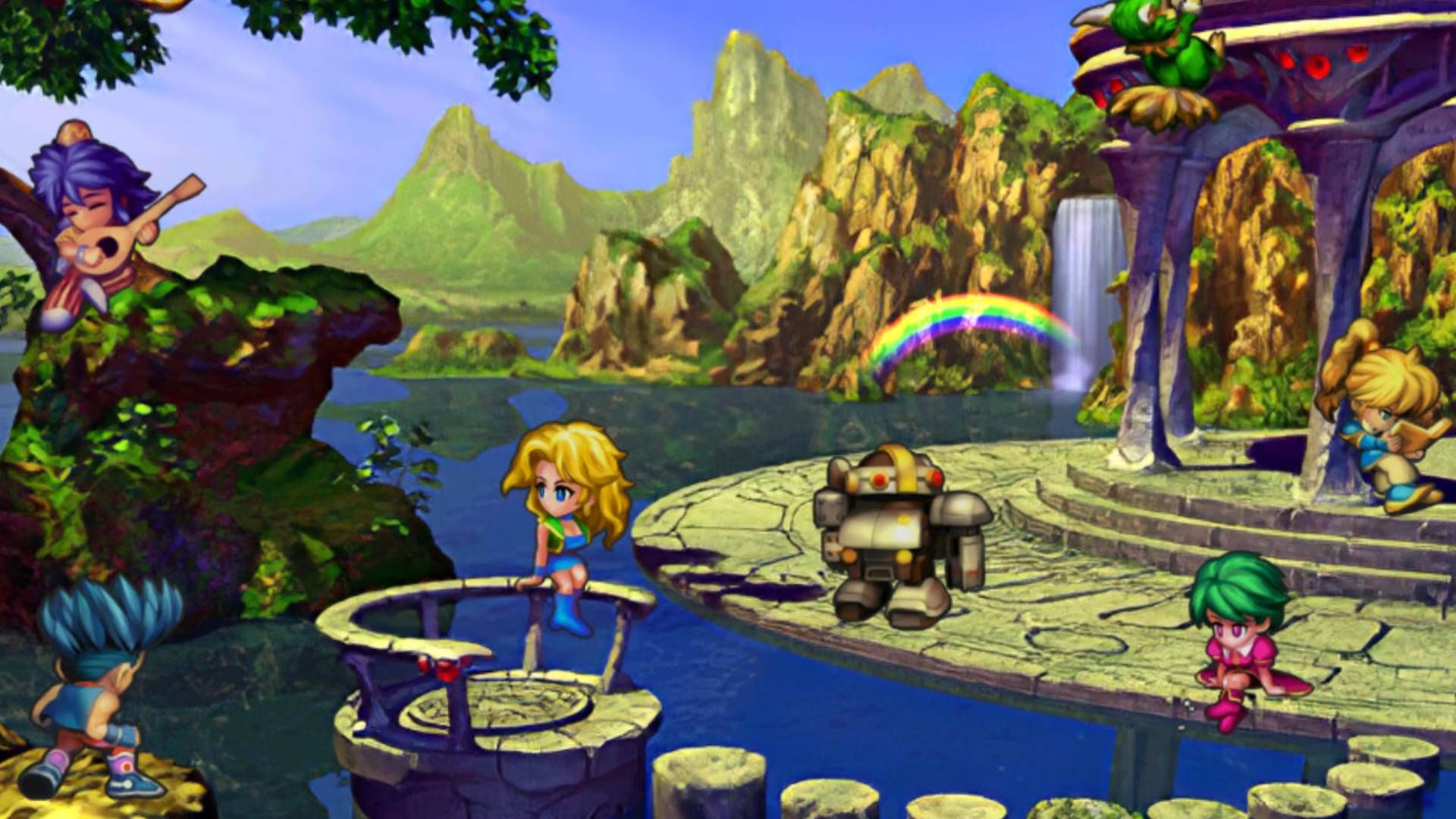 Saga Frontier Remastered start screen.