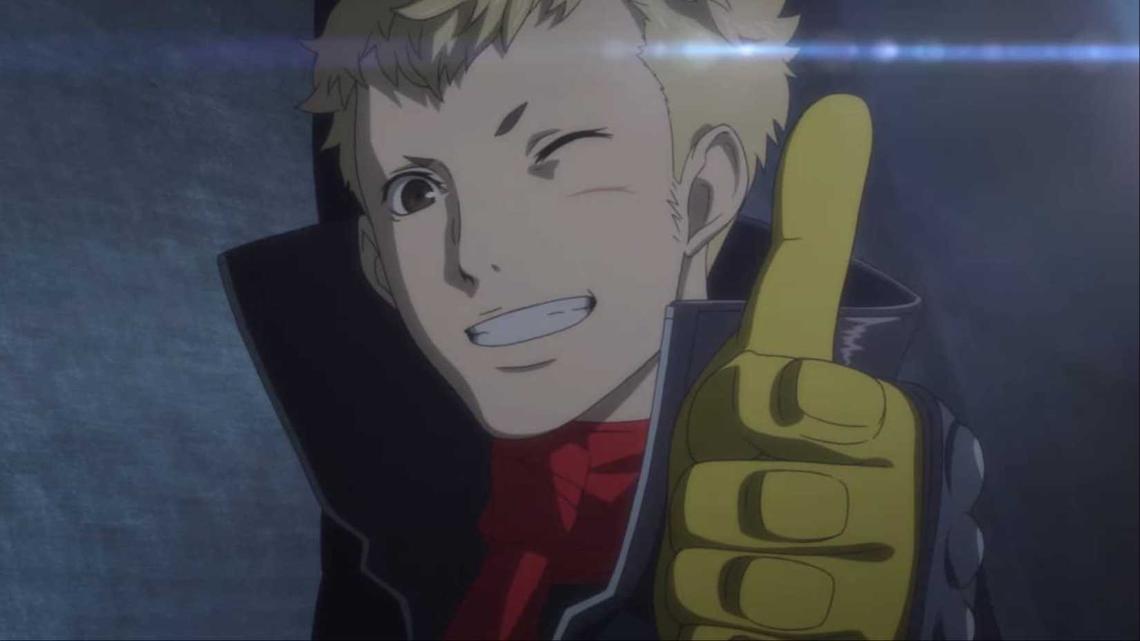 Ryuji Sakamoto gave a thumbs up and winked after completing a mission in Persona 5 Royal.