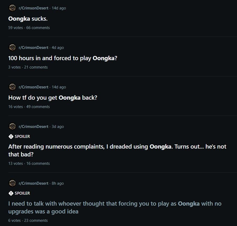 Crimson Desert: Oongka em combate.