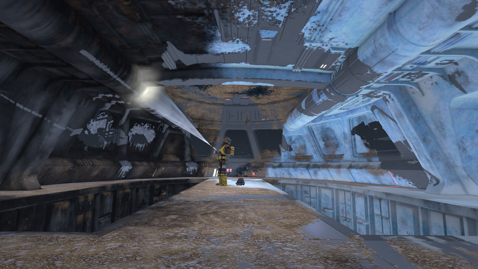 cleaning star destroyer bridge in powerwash simulator 2.