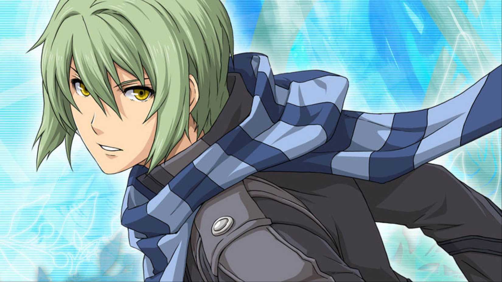 Wazy Hemisphere looking towards the camera with a serious expression on his face in The Legend of Heroes: Trails to Azure.