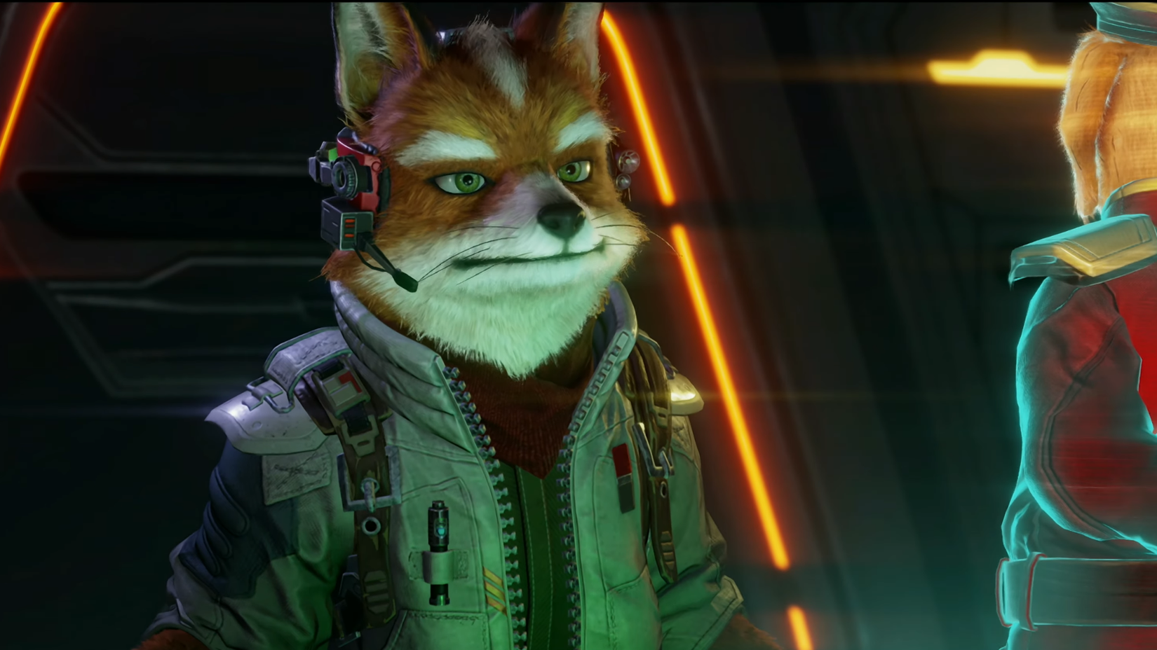 the fox talks to the commander in the star fox.