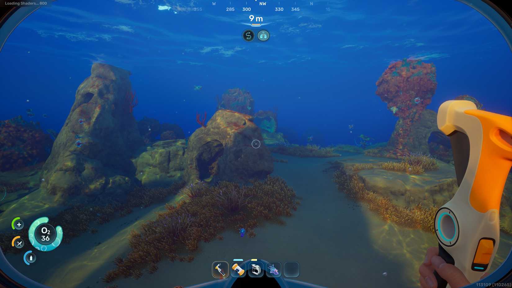 Exploration in Subnautica 2. 