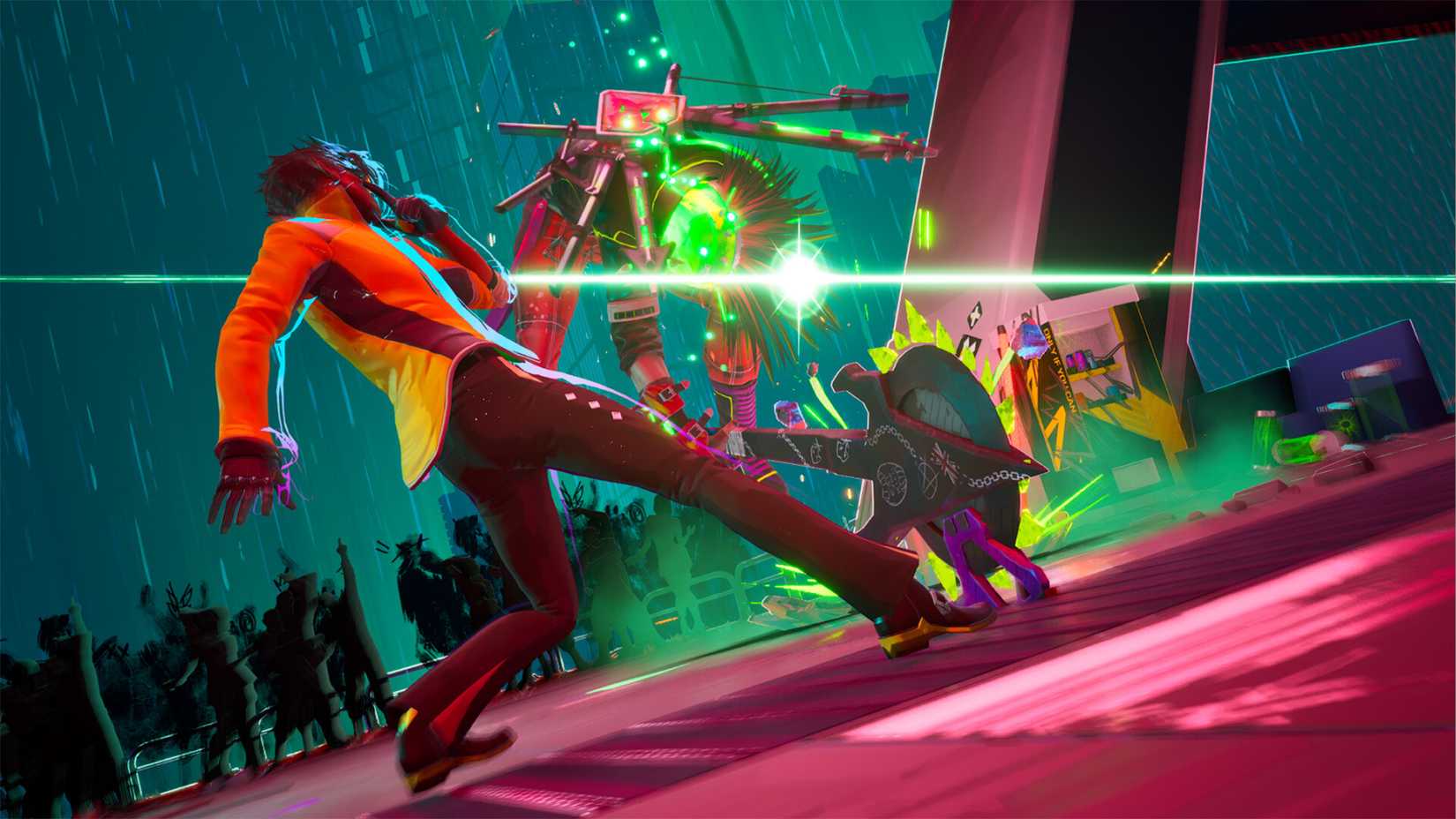 Charlie Disco fights Hemlock in Dead as Disco.