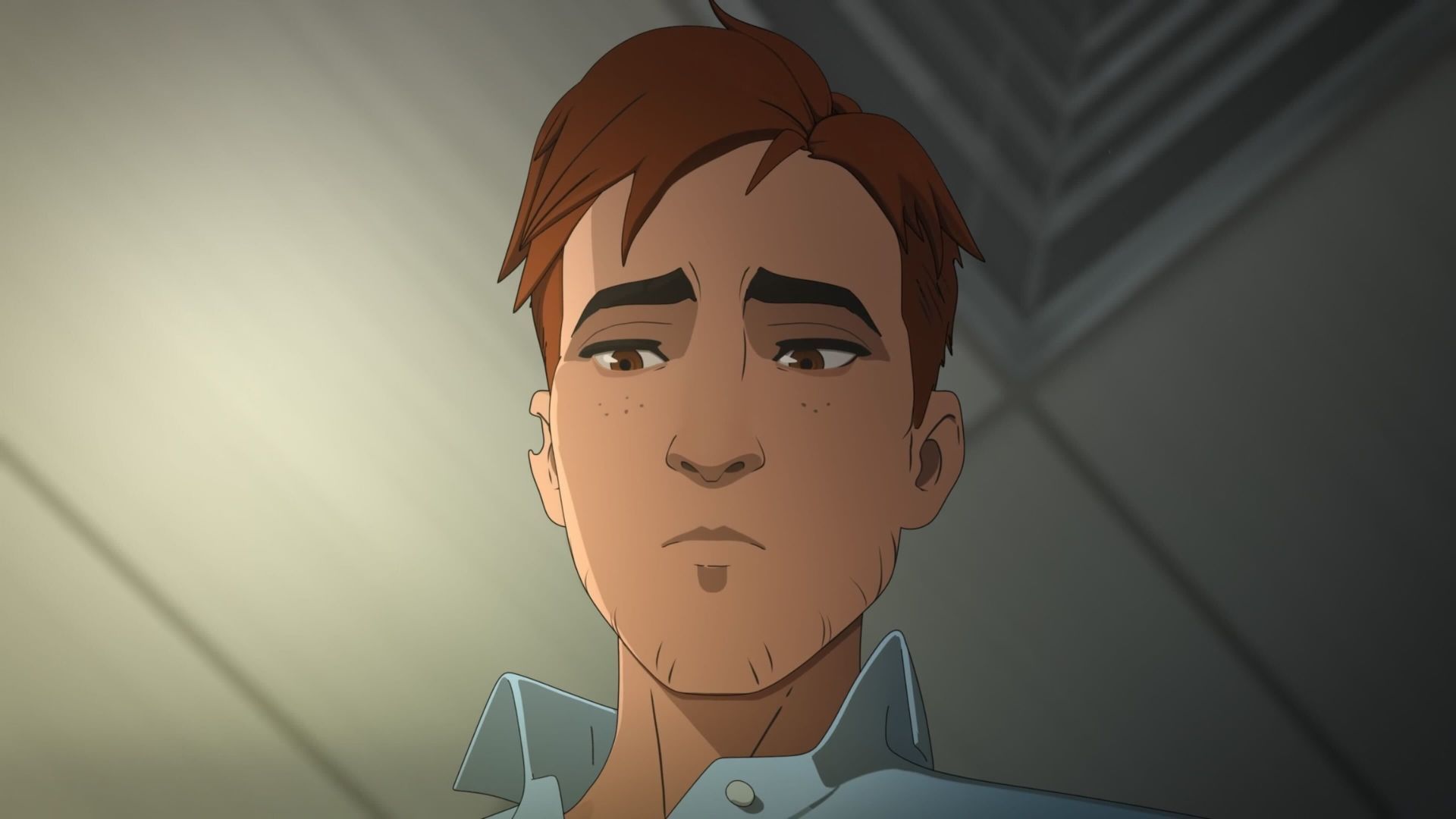 Robert looking sad in Dispatch.