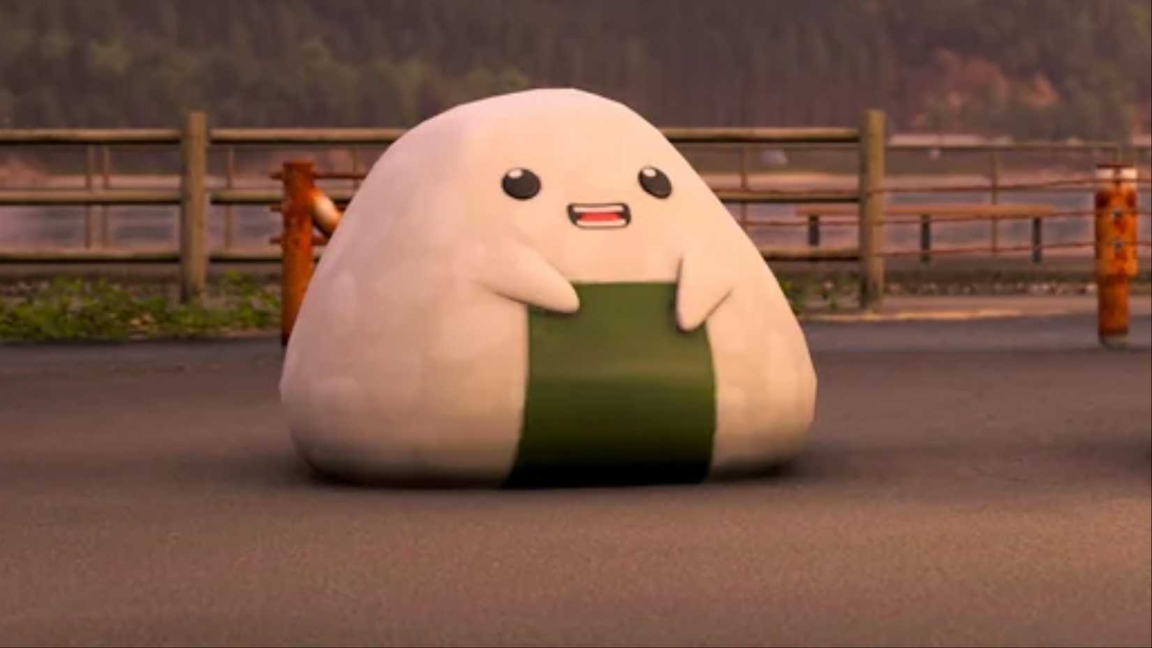 A closer look at the Onigiri Mascot in Forza Horizon 6.
