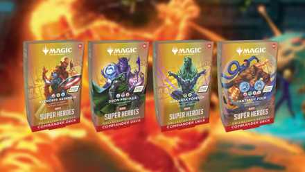 Marvel Super Heroes Collector's Edition Commander Deck Product Shots.