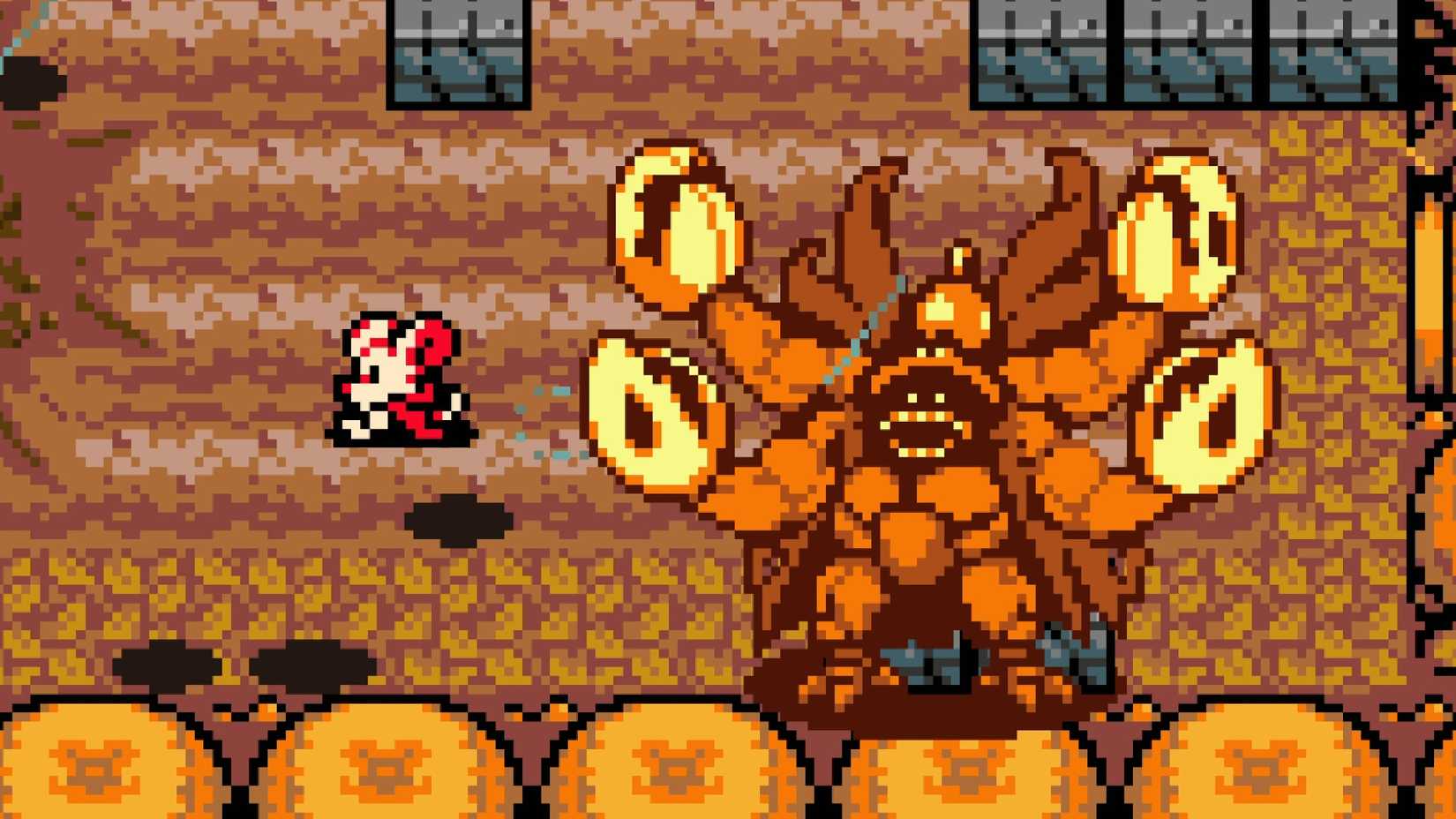 In Mina the Hollower, Mina runs away from The Carving Man.