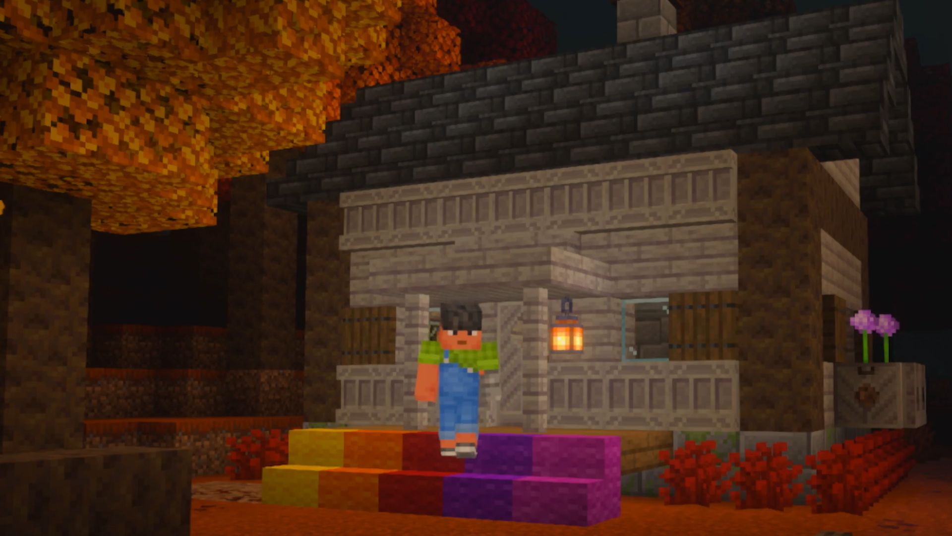 Minecraft Dappled Forest バイオーム 秋の森