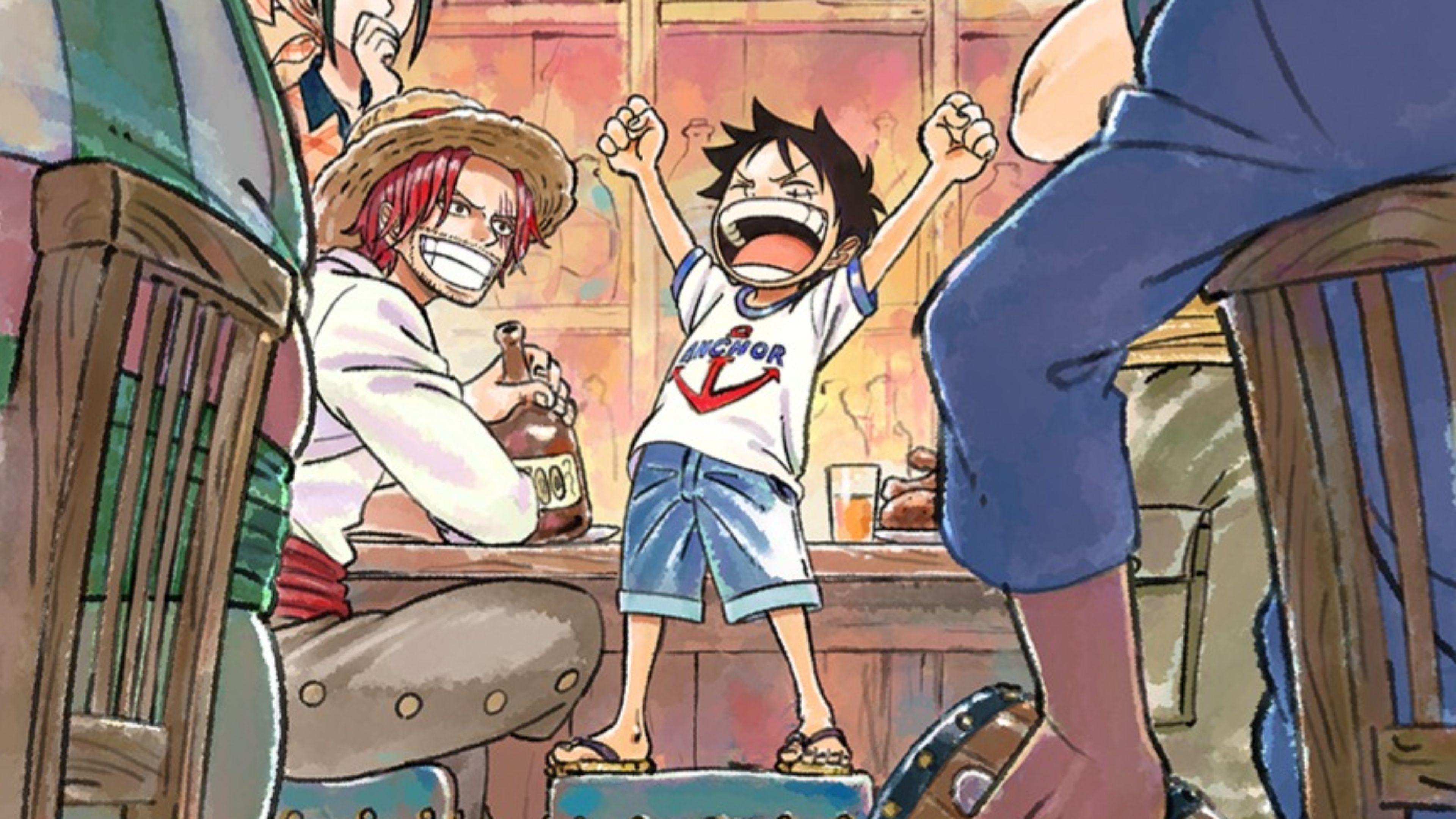luffy celebrating in the one piece.