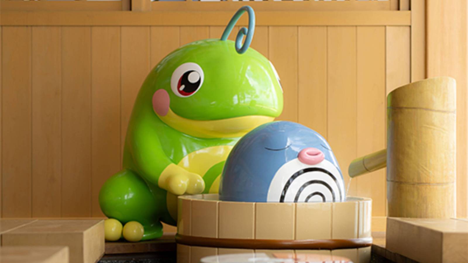Pokemon Opens Hot Spring Footbath Filled with Water-Types in Japan 2026 Pokemon Opens Hot Spring Footbath Filled with Water-Types in Japan 2026