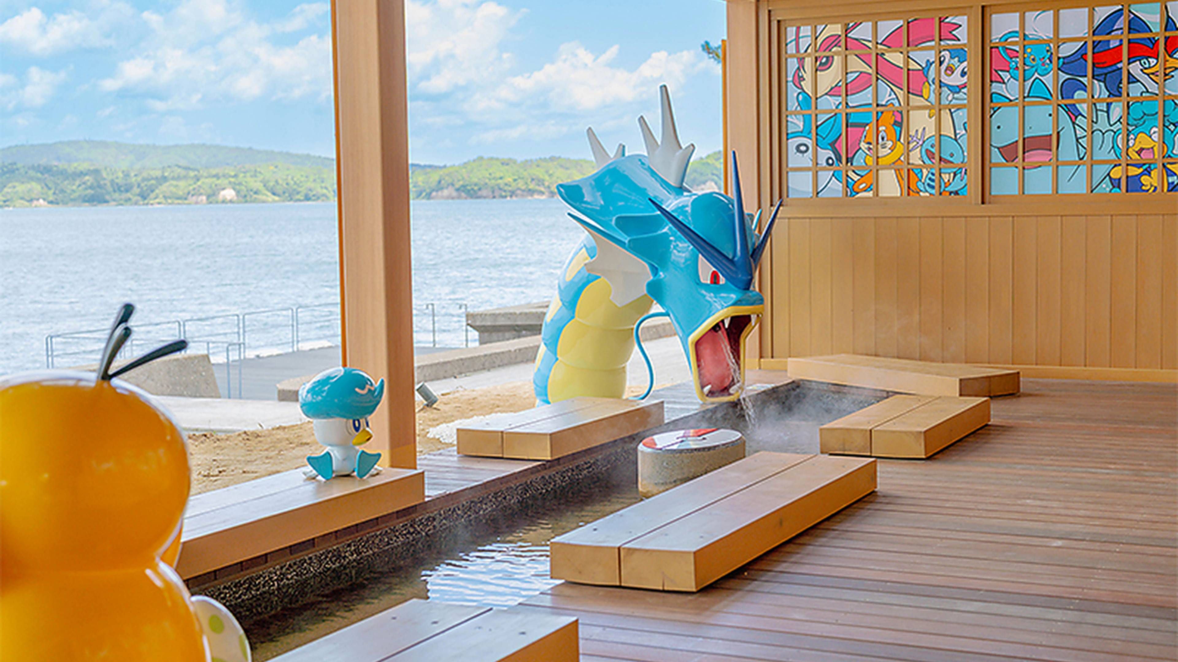 Espaço temático de Pokémon em Wakura Onsen