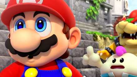 Mario, Mallow, and Bowser from Super Mario RPG.