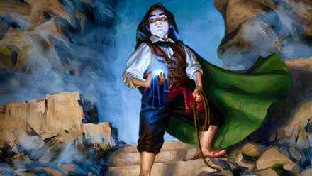 Hobbit MTG Bilbo, Thief in Night artwork.