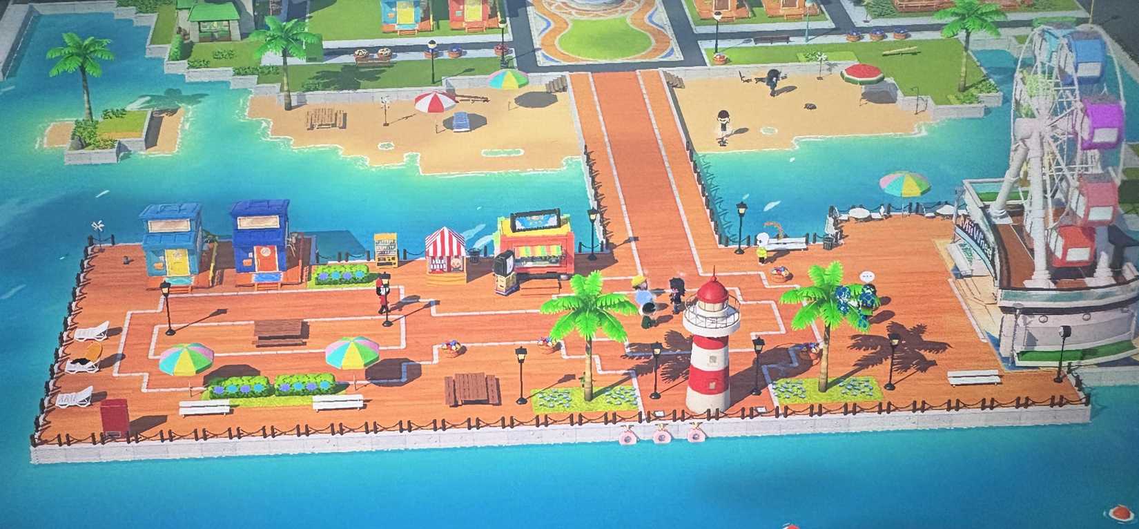 A beach walk in Tomodachi Life Living the Dream.