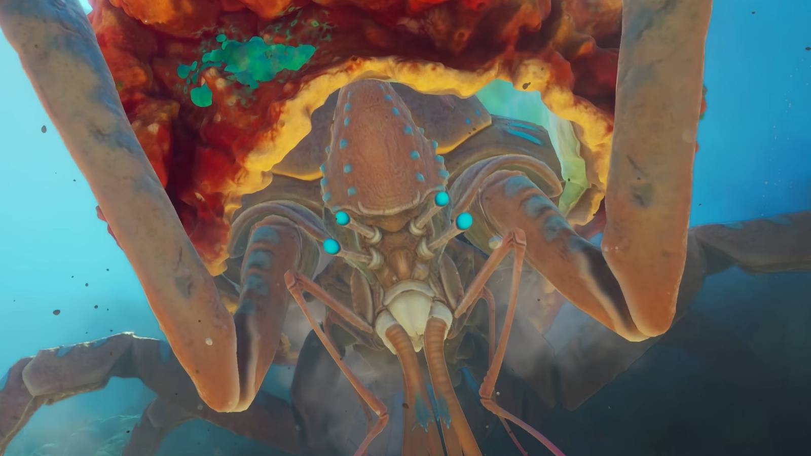 a large crab-like creature