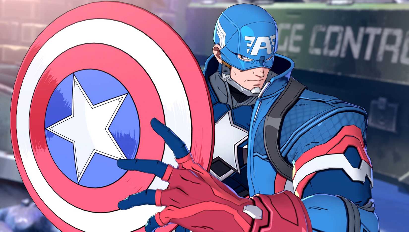 Captain America from Marvel Token Fighting Souls.