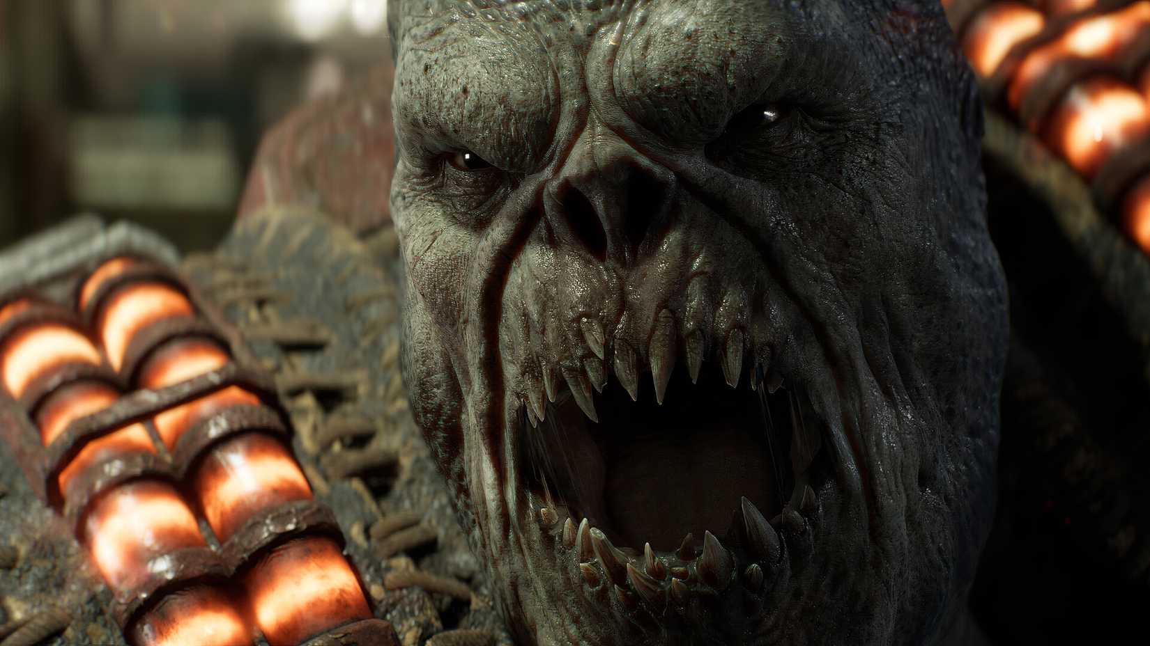 Close-up of a monster in Gears of War E-Day.