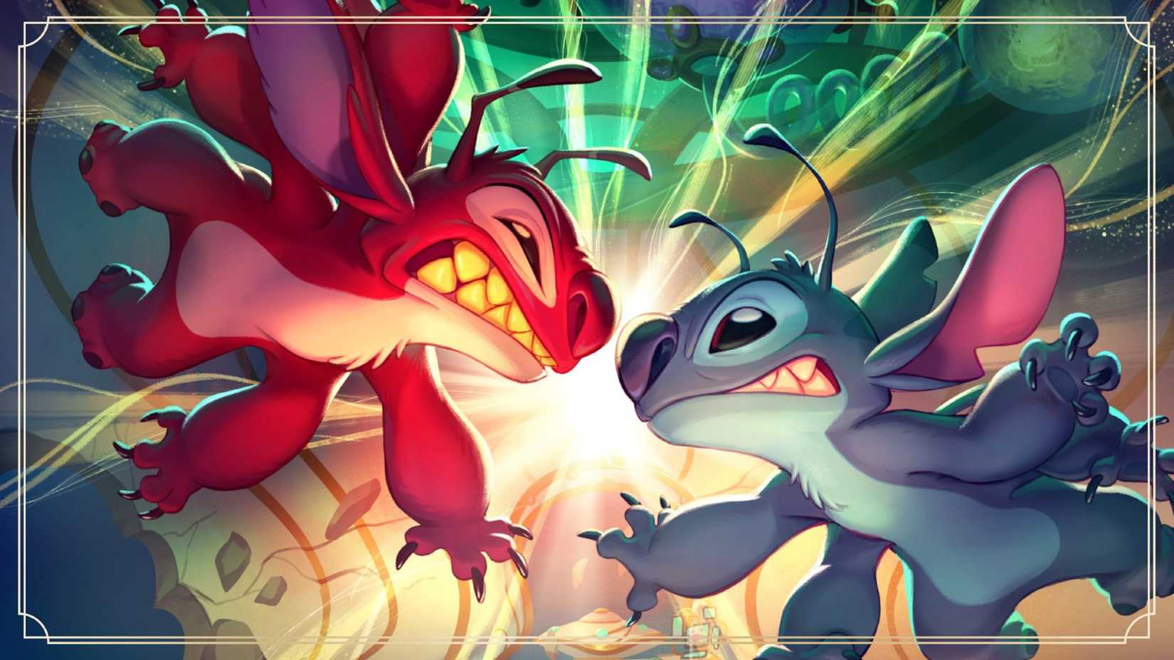 Disney Lorcana Stitch Q2 2027 teaser.