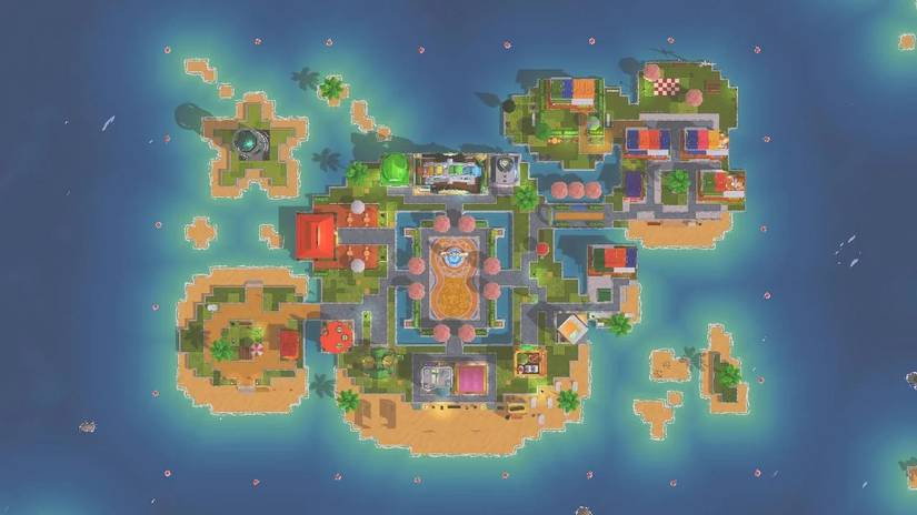 Exterior Island Shapes in Tomodachi Life Living the Dream.