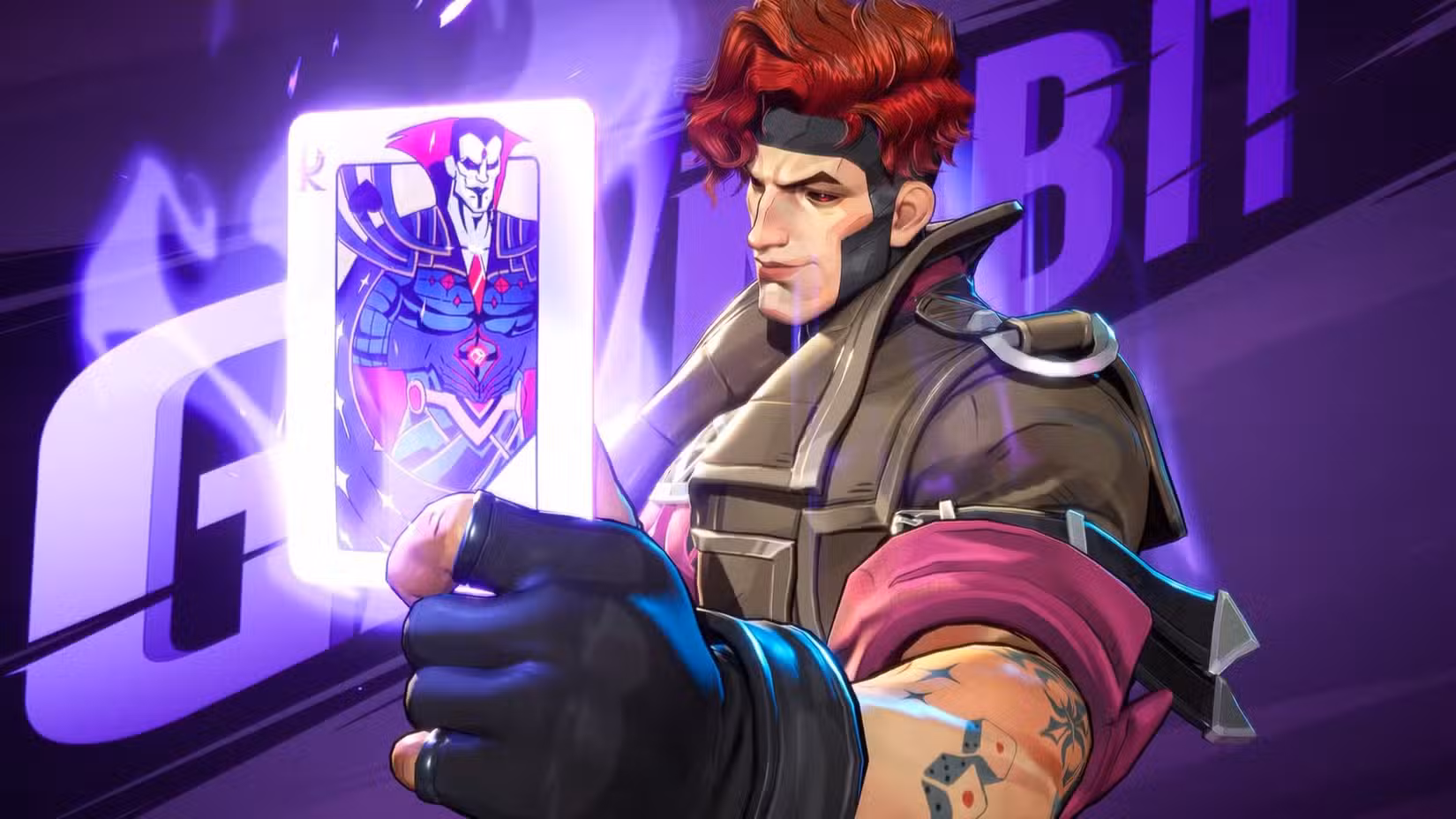 Gambit, mutante di Marvel, in attesa di una carta Magic