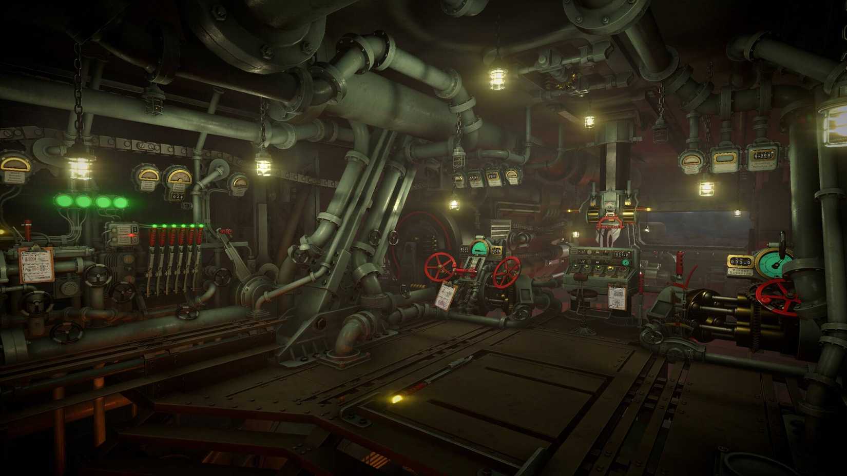 An iron nest, inside a turret with controls.