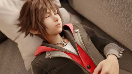 Sora sleeps in Kingdom Hearts 4 reveal trailer.