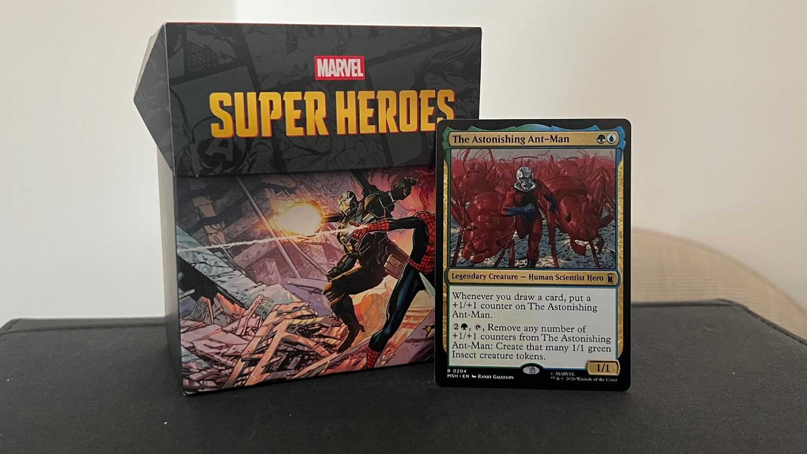 Marvel Super Heroes MTG prerelease kit.