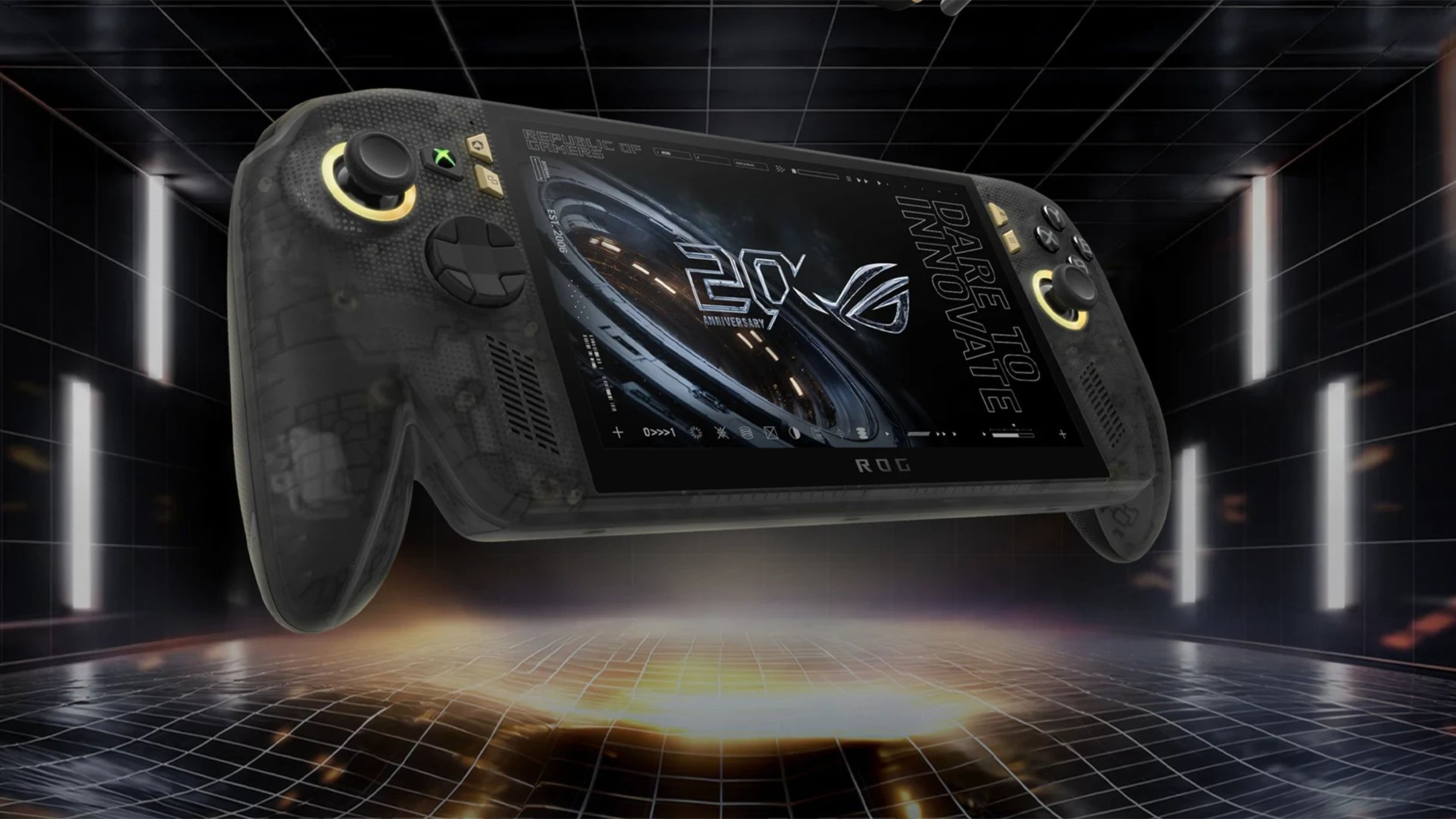 Console ROG Xbox Ally X20 em destaque