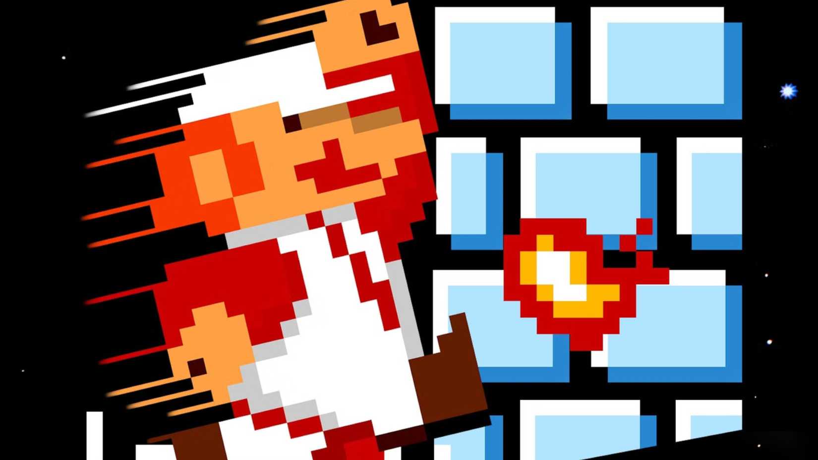 fire flower mario on the cover of super mario bros.