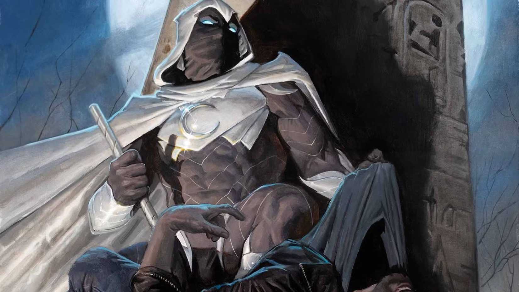 Moon Knight, personaggio misterioso, in attesa di una carta Magic