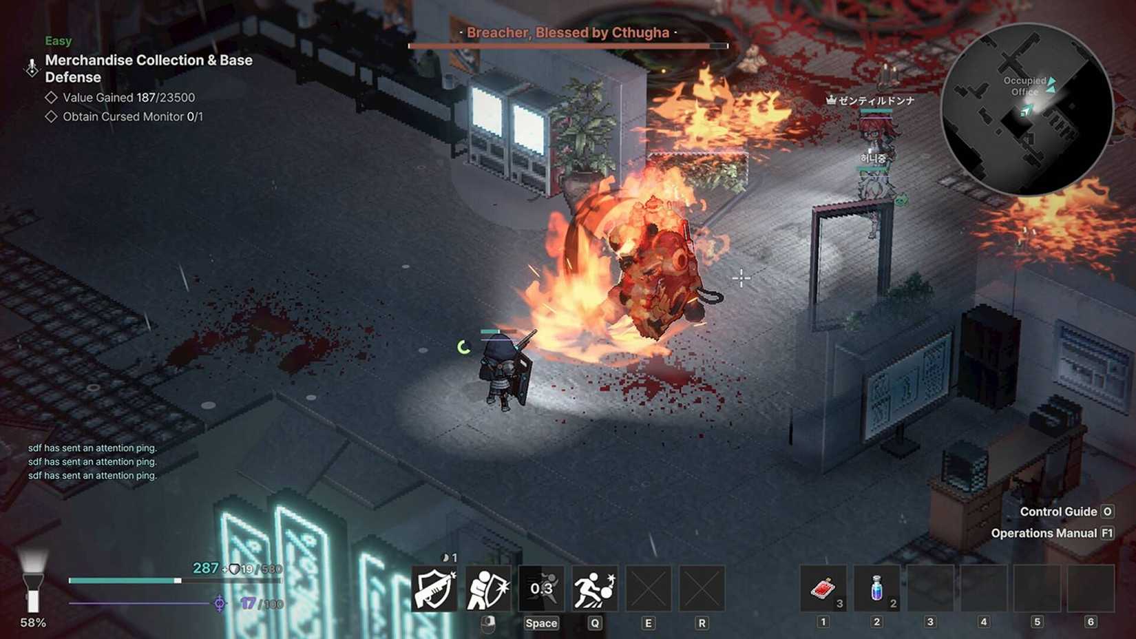 Void Diver, boss fight.