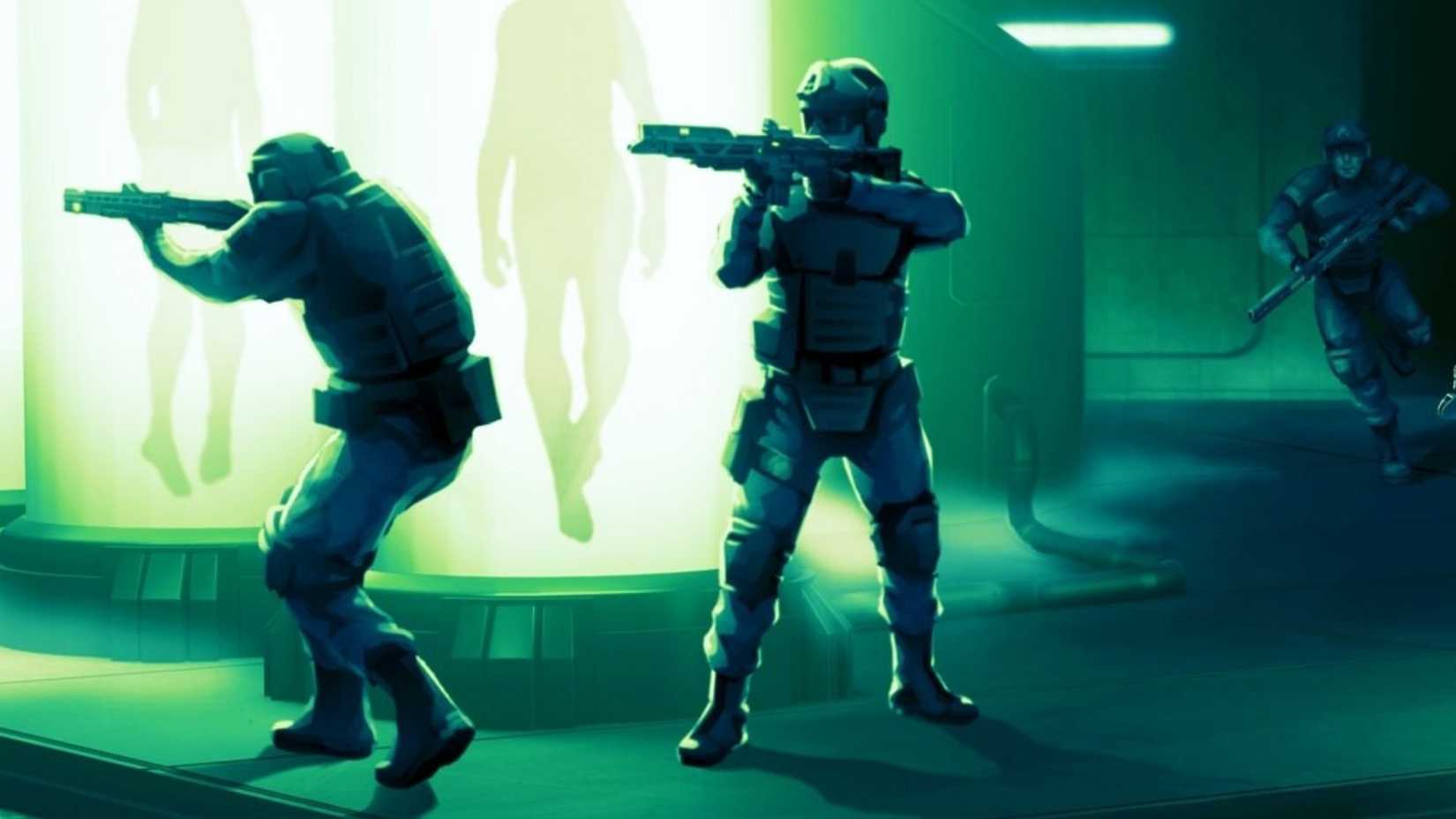 Xenonauts 2 men with weapons.