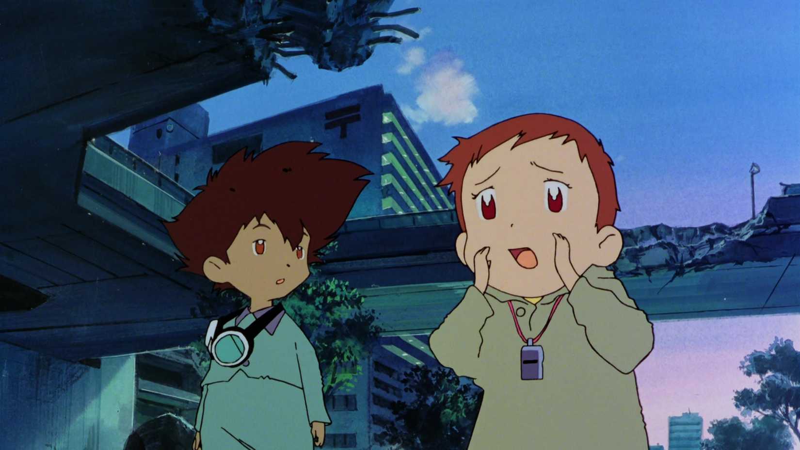 Tai and Kari in The Digimon Movie. 
