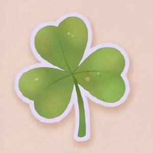 A Clover Sticker in Cat Mail Co-1