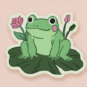 A Frog sticker in Cat Mail Co-1