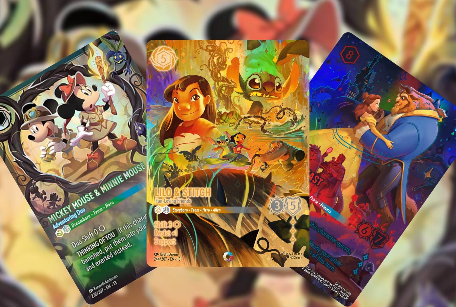 lilo lorcana card - Fabled - - Best Explorer Ever (Super Rare) you may play her and she enters play exerted ICONIC CARD REVEAL ATTACK OF